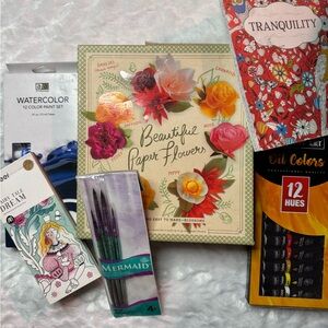 Creative Color Art Pack Bundle with Crepe Paper Flower Kit